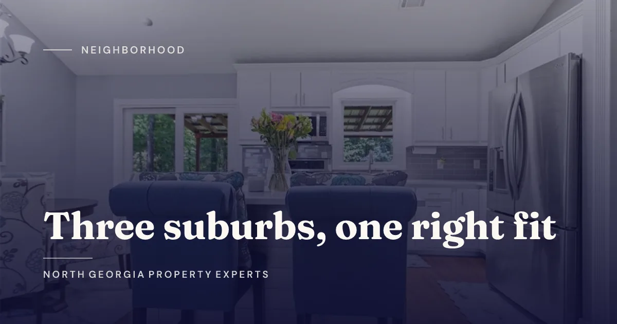 Alpharetta vs. Milton vs. Roswell: Which North Atlanta Suburb Is Right for You?